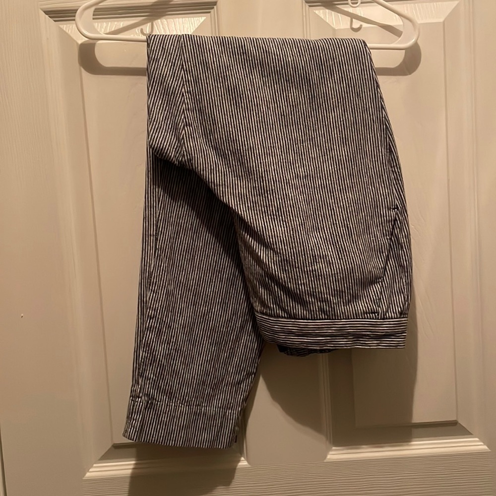 NWOT Banana Republic Factory High Rise Comfort Stretch Hayden Pant in Seersucker